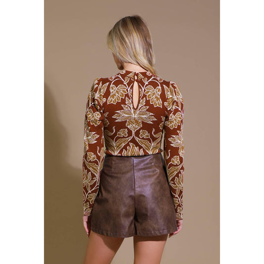 WARM AFTERNOONS JACQUARD SWEATER TOP