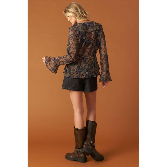 SECRET GARDEN WOVEN TOP