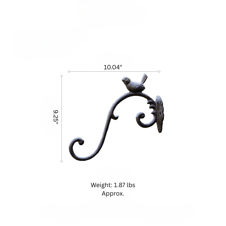 Rustic Cast Iron Bird Wall Hook