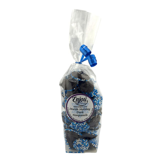 a bag of chocolate covered candies
