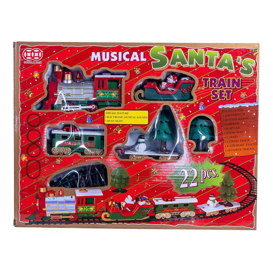 Kurt Adler Musical Santa Train Table Piece