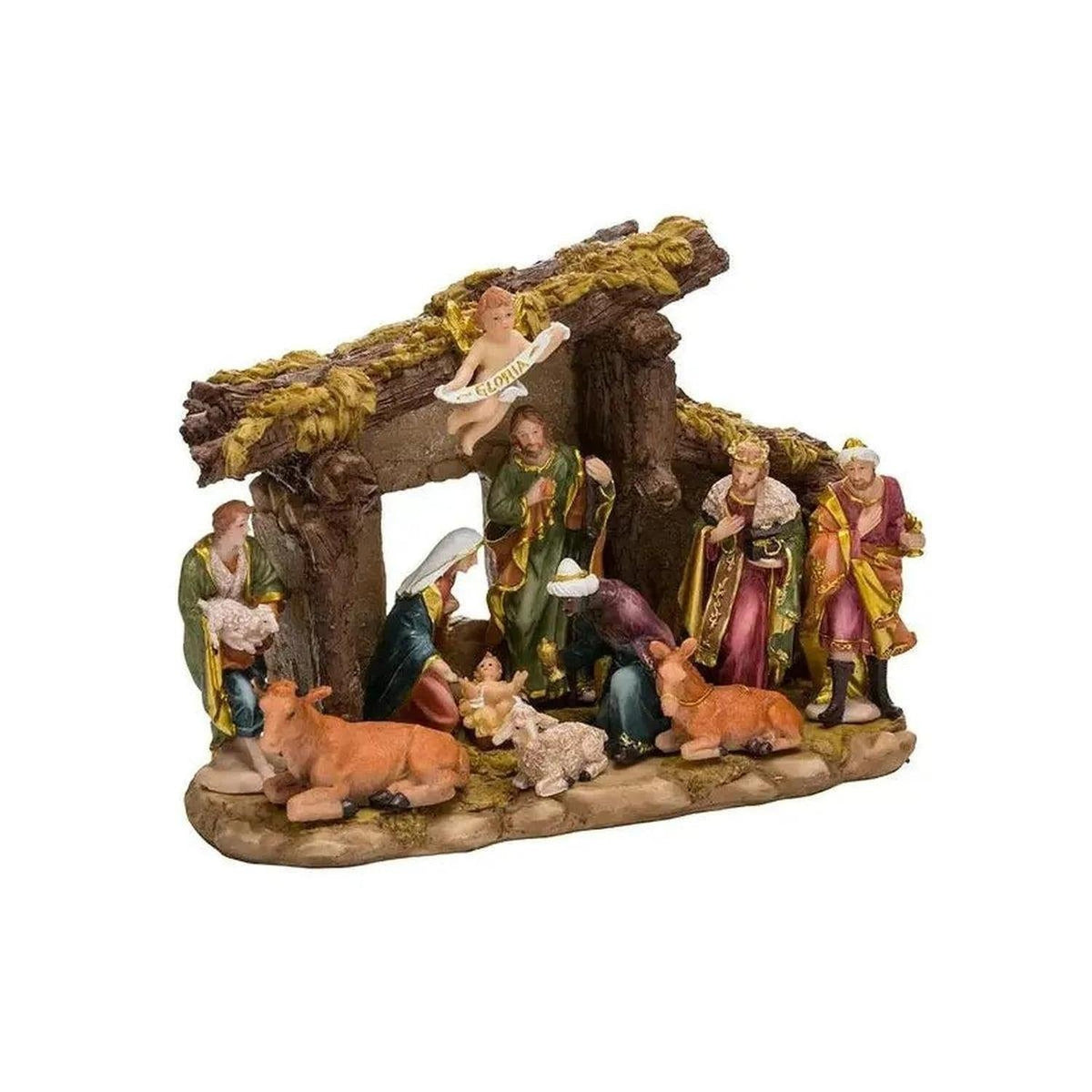 Kurt Adler Nativity Set With 11 Figures and Stable