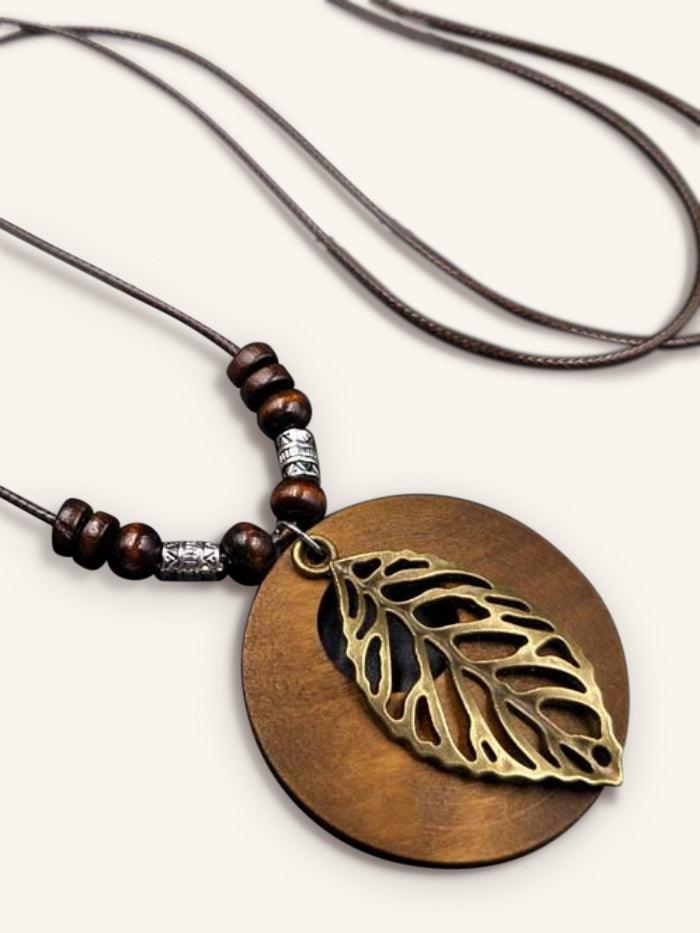Retro Chic Linen Drape Necklace LOLA