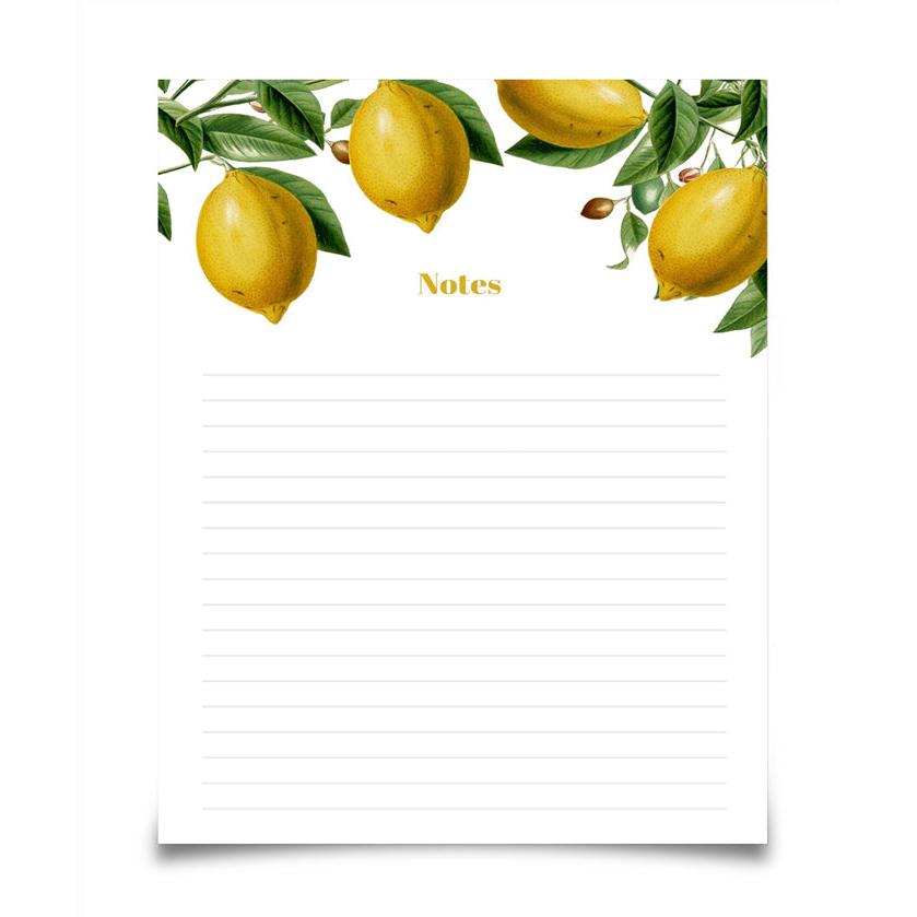 Large Lemon Notepad | Notepad by JOSIL Paperie