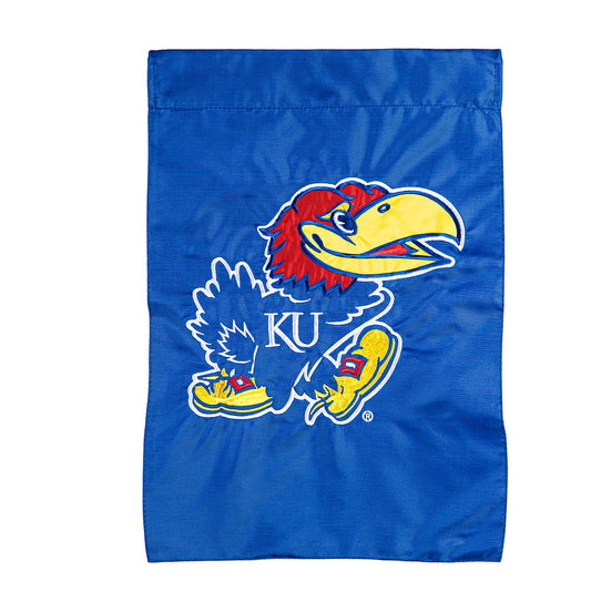 University of Kansas Applique Garden Flag
