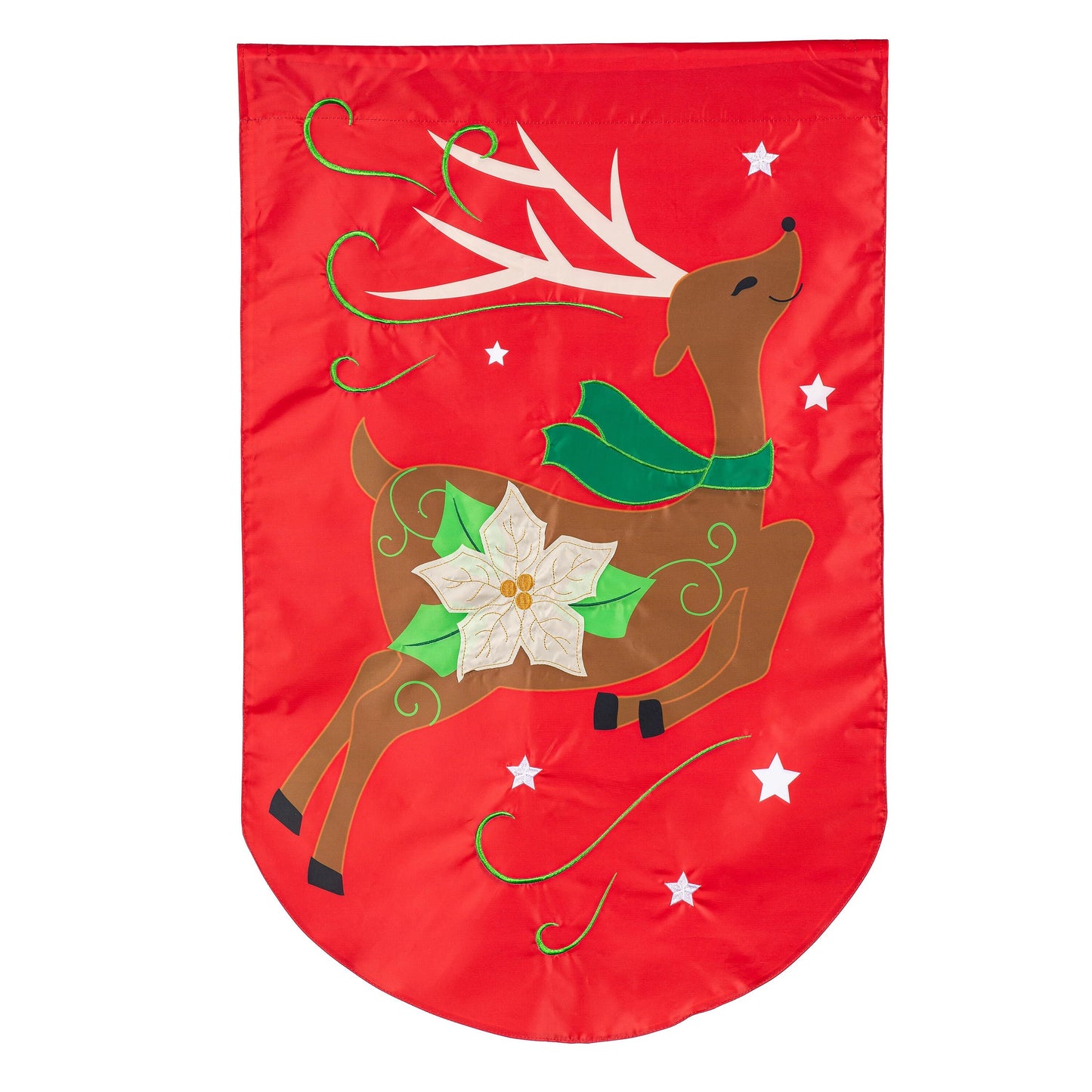 Dancing Deer Basic Applique House Flag