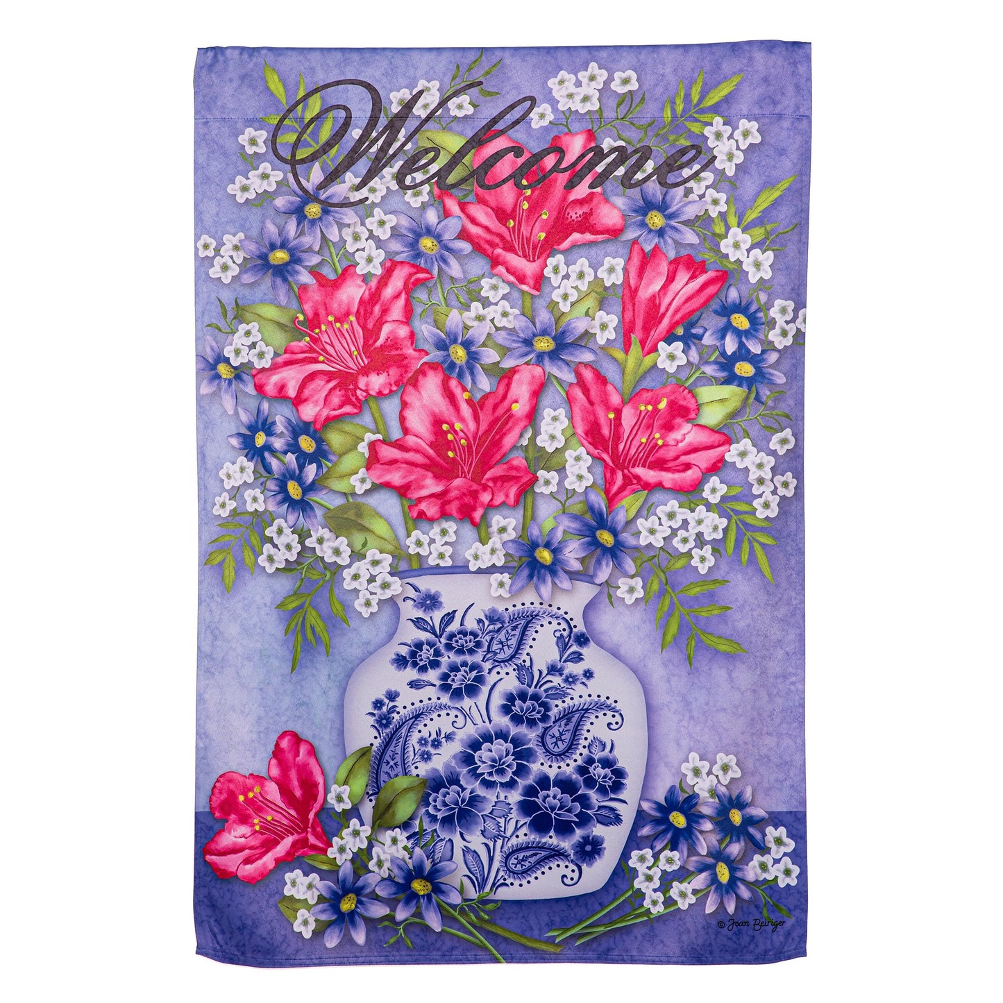 Early Azaleas Suede House Flag