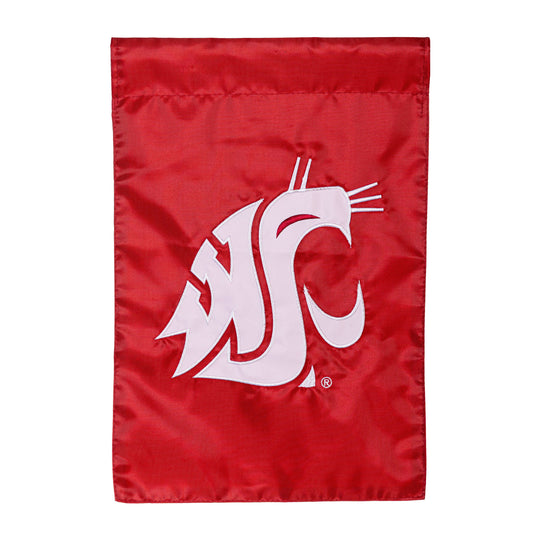 Washington State University Applique Garden Flag