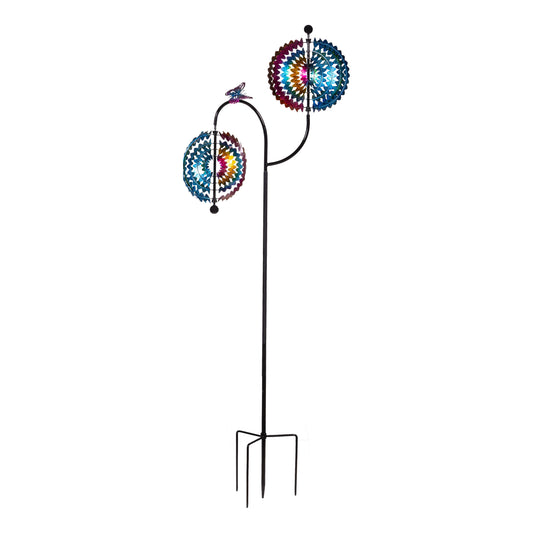 Rainbow Whirl Wind Spinner 73"H