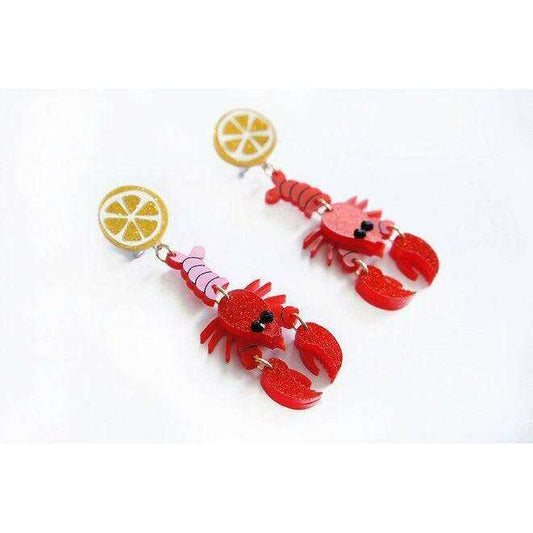 Lobster Earrings by Laliblue