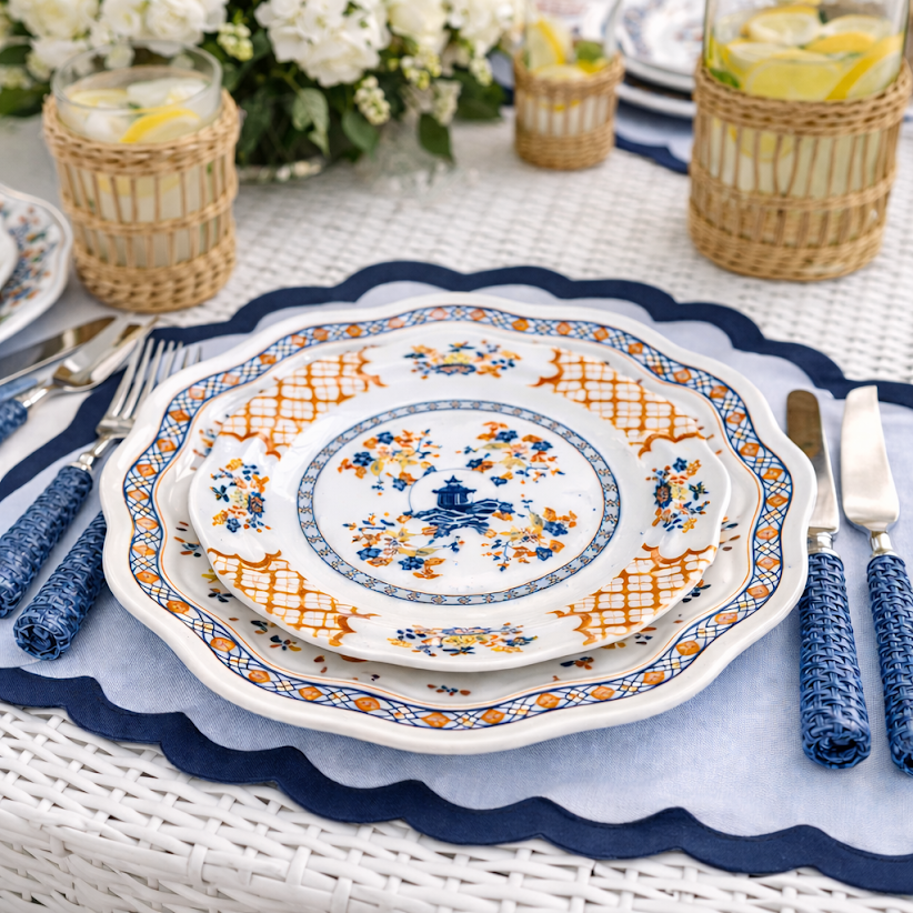 Blooming Sunset Pagoda Melamine Dinnerware Collection