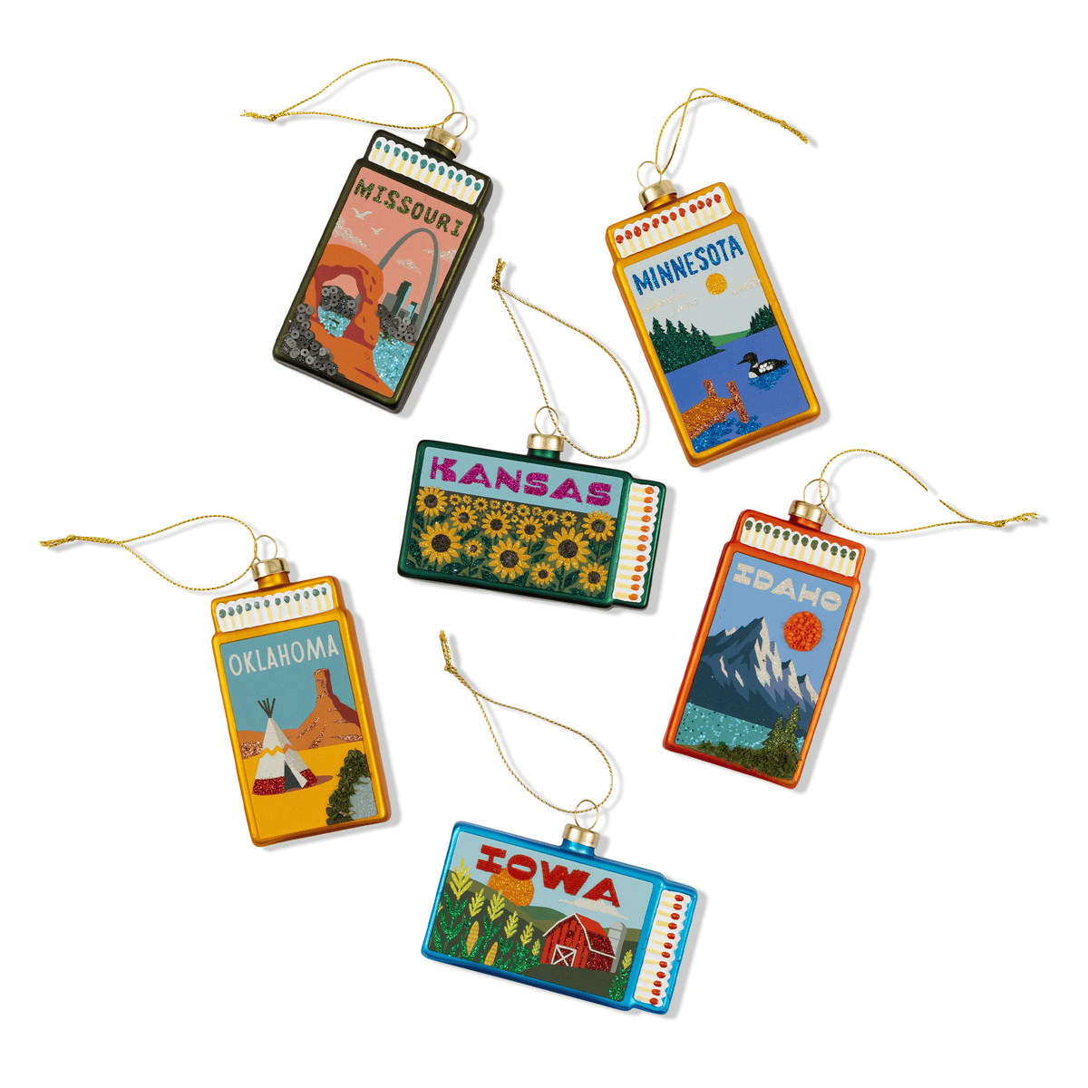 Oklahoma Matchbook Ornament