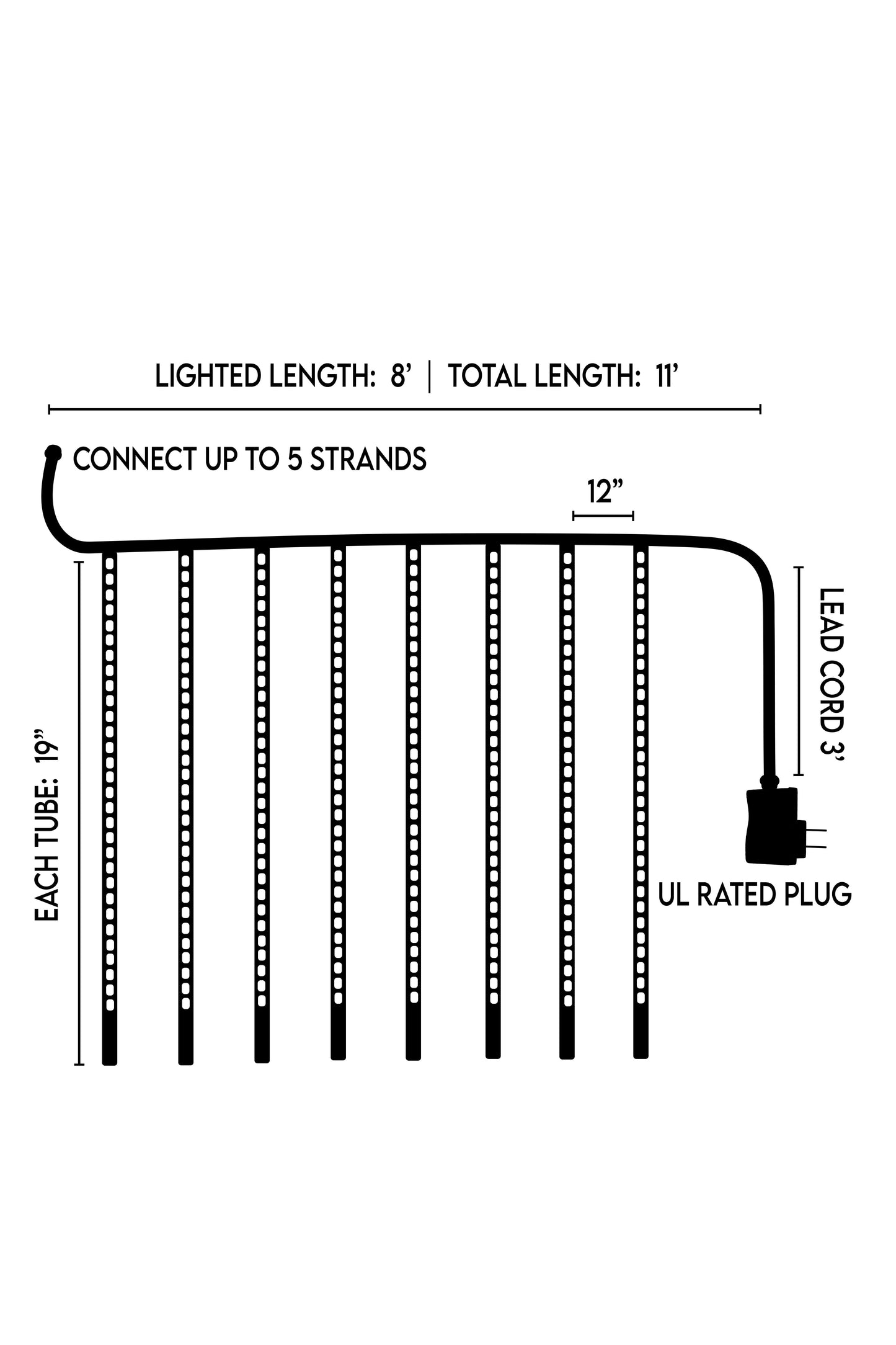 Large Indoor/Outdoor Snowfall Lights