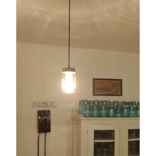 Mason Jar Pendant Light - Pint
