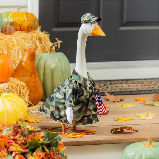 Military Camo Porch Goose Outfit