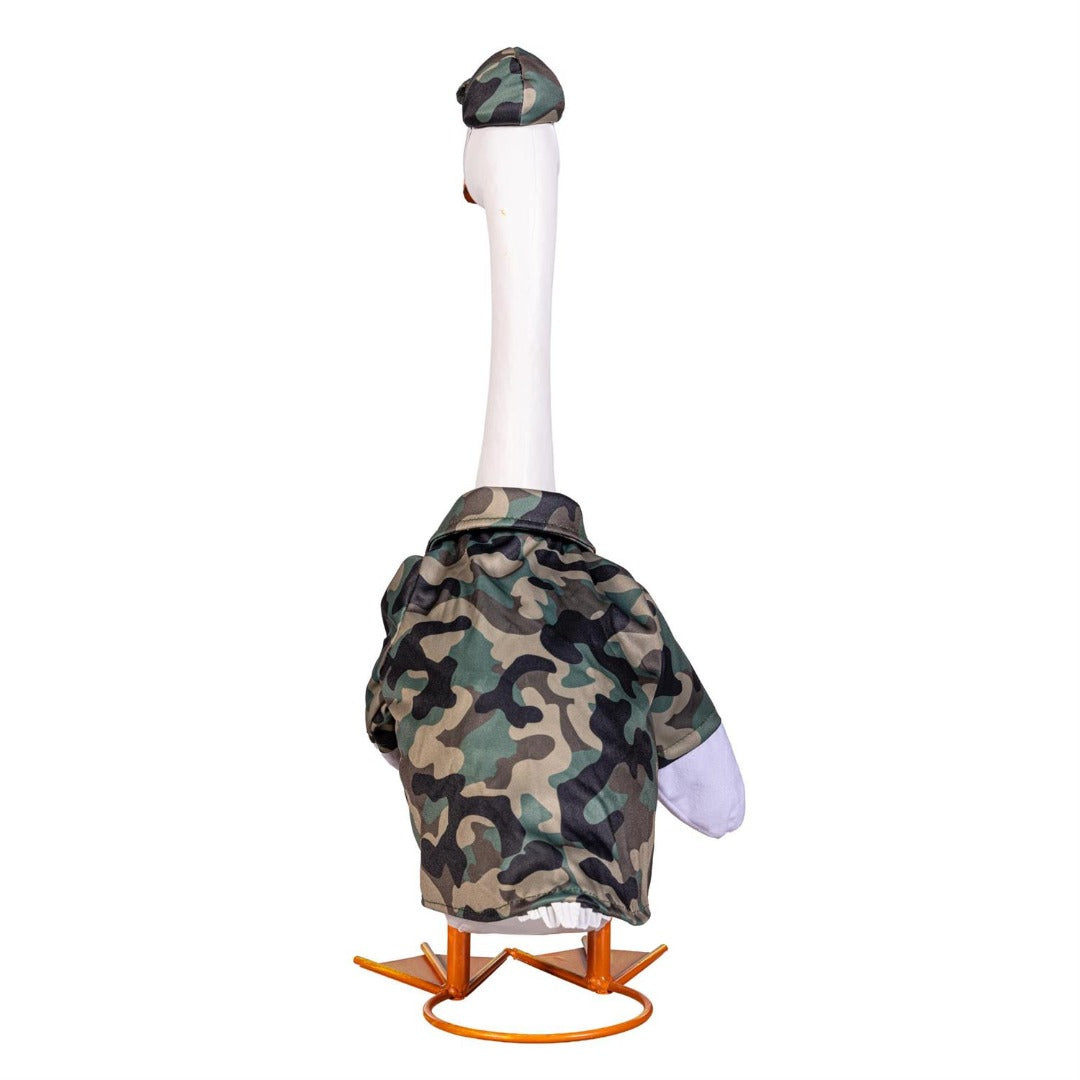 Military Camo Porch Goose Outfit