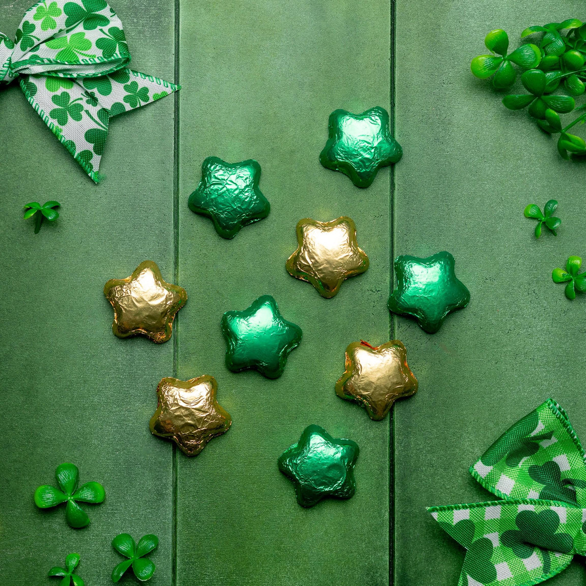 Milk Chocolate Foiled Stars