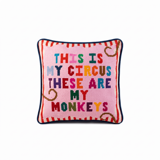 My Circus Needlepoint Pillow