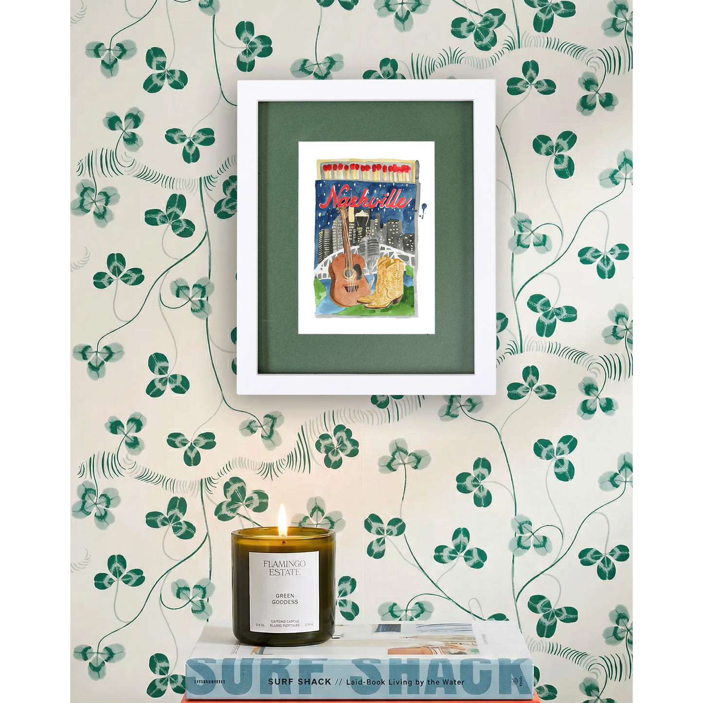 Nashville Matchbook Art Print
