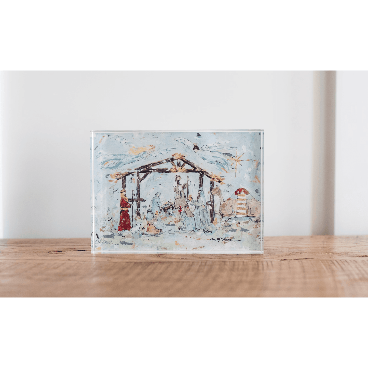 Nativity Acrylic Tabletop Art | Christmas Nativity Display