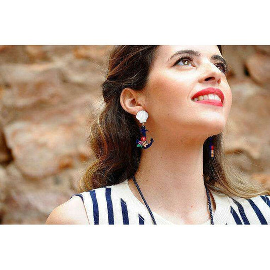 Nautical Anchor Earrings by Laliblue
