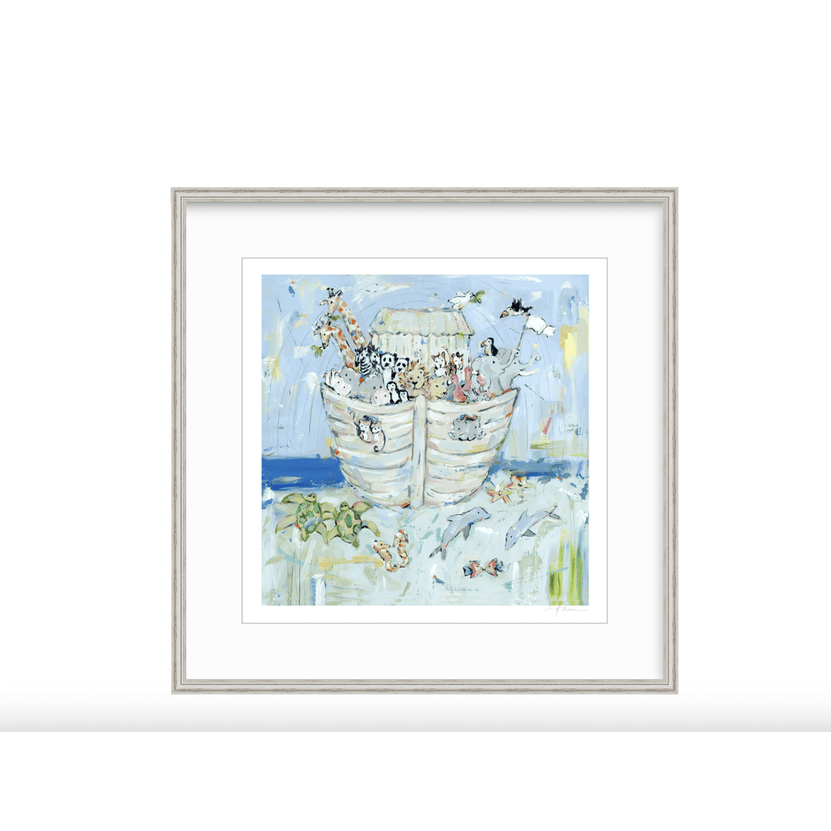 Noah's ark IV Nursery Fine Art Print