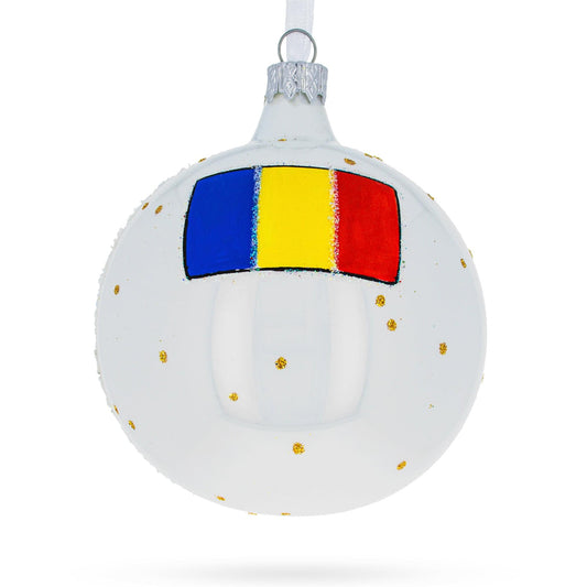Palace of Parliament, Bucharest, Romania Glass Ball Ornament 3.25 Inches