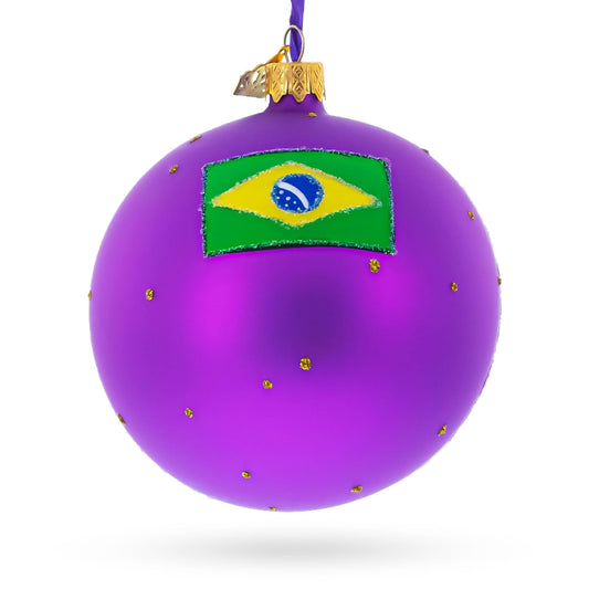 Parque Ibirapuera, Sao Paulo, Brazil Glass Ball Christmas Ornament 4 Inches
