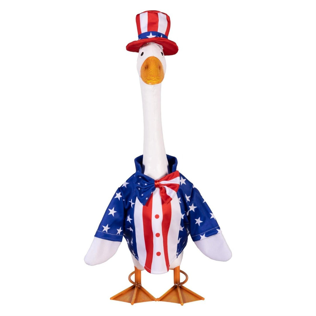 Patriotic Suit Porch Goose Outfit
