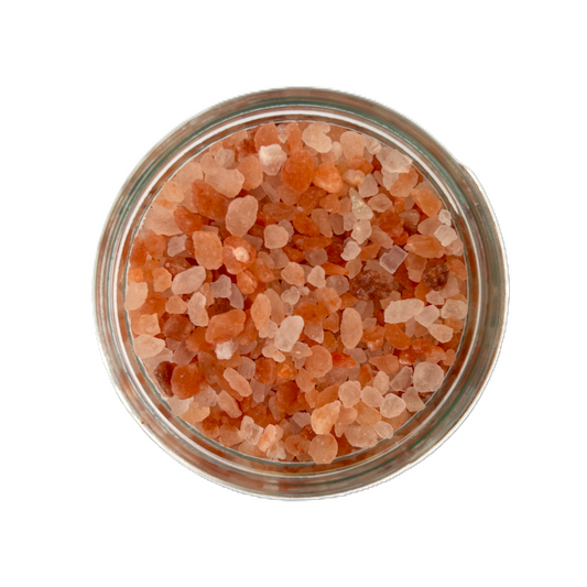 a bowl of pink salt