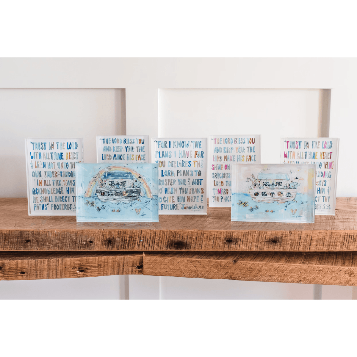 Proverbs 3:5-6 Bible Verse Acrylic Tabletop Art