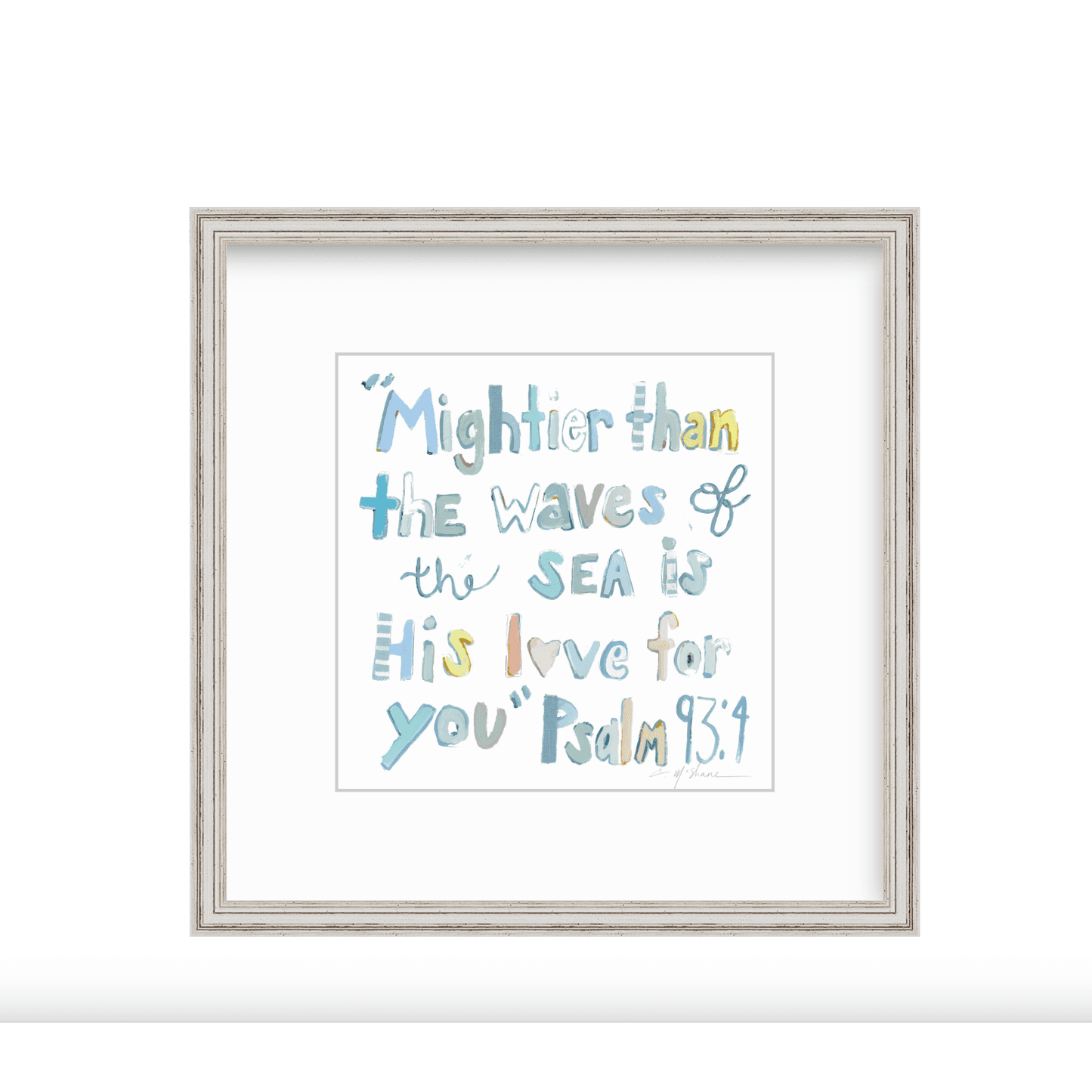 Psalm 93:4 Bible Verse Fine Art Print
