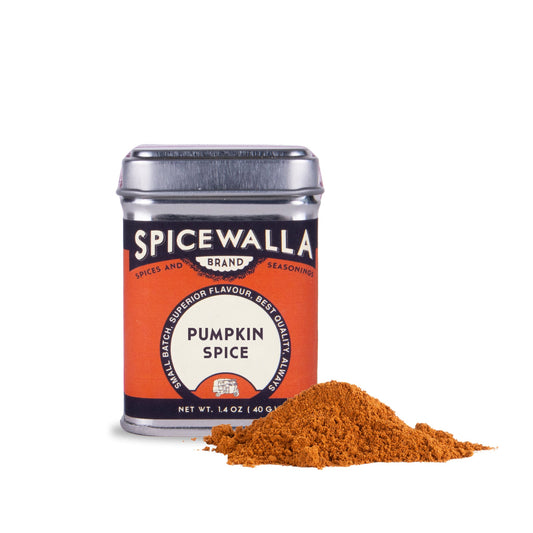 a container of spice and a pile of powder