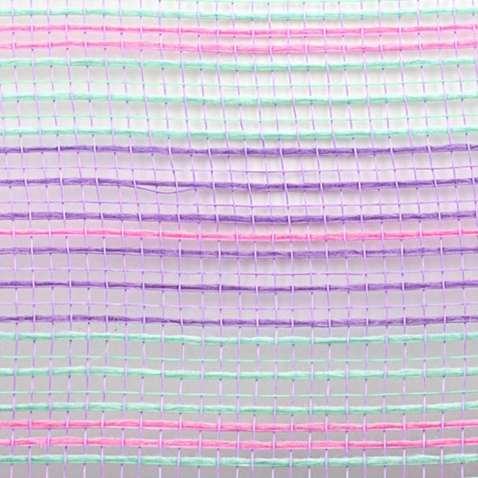 10.5" Mini Stripe Mesh Ribbon: Lavender (10 Yards)