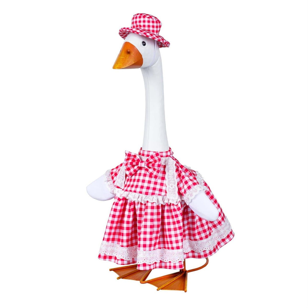 Red Gingham Dress Porch Goose Outfit