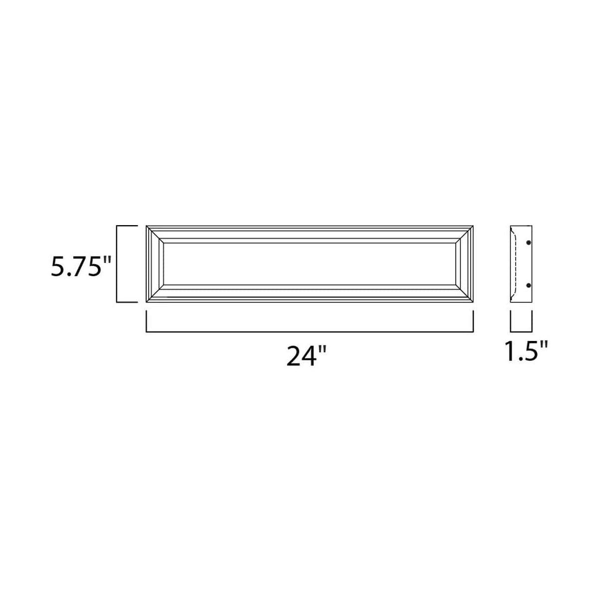 Rembrant 24"W 2-Light LED Bath Vanity Light Fixture Anodized Bronze Finish by Maxim