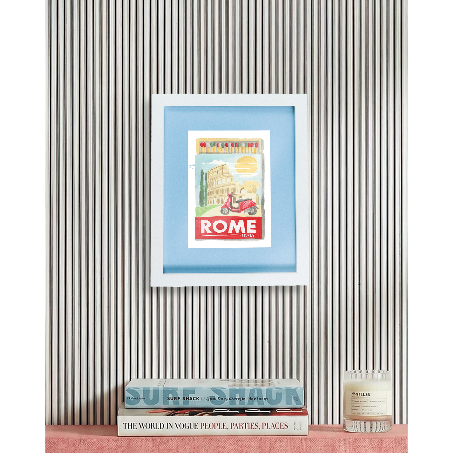 Rome Matchbook Art Print