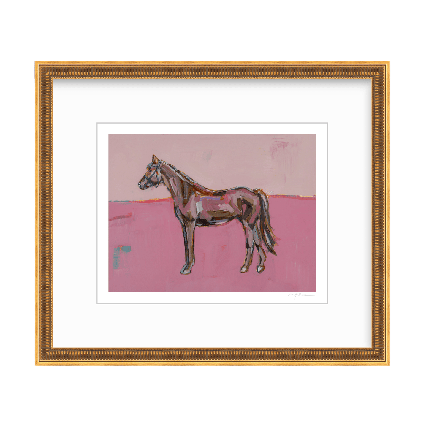 Rose in the Dust Horse Fine Art Print