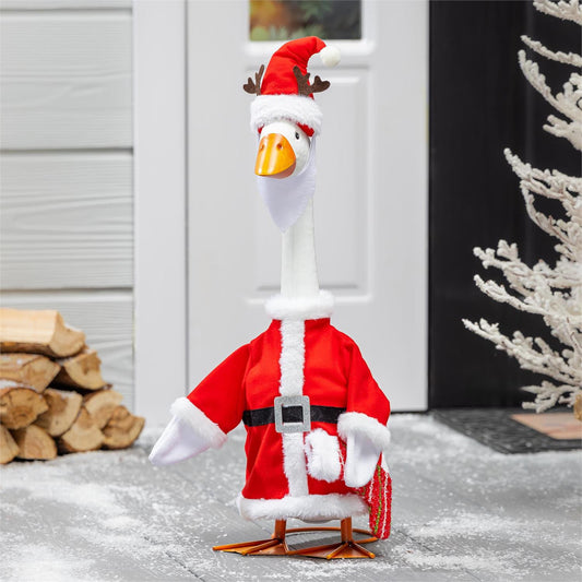 Santa Claus Porch Goose Outfit