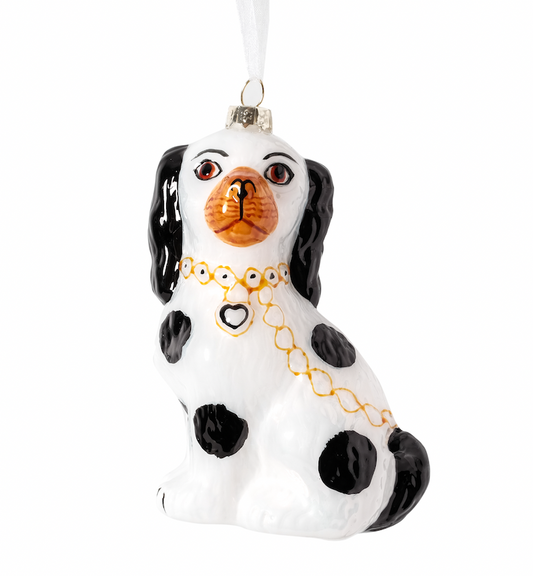Box of 4 Black Staffordshire Dog Gift Topper