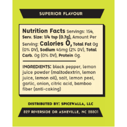 Lemon Pepper Seasoning