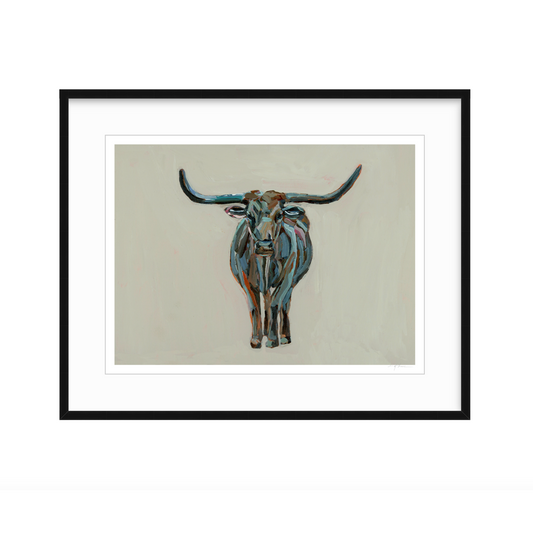 True Grit Longhorn Fine Art Print