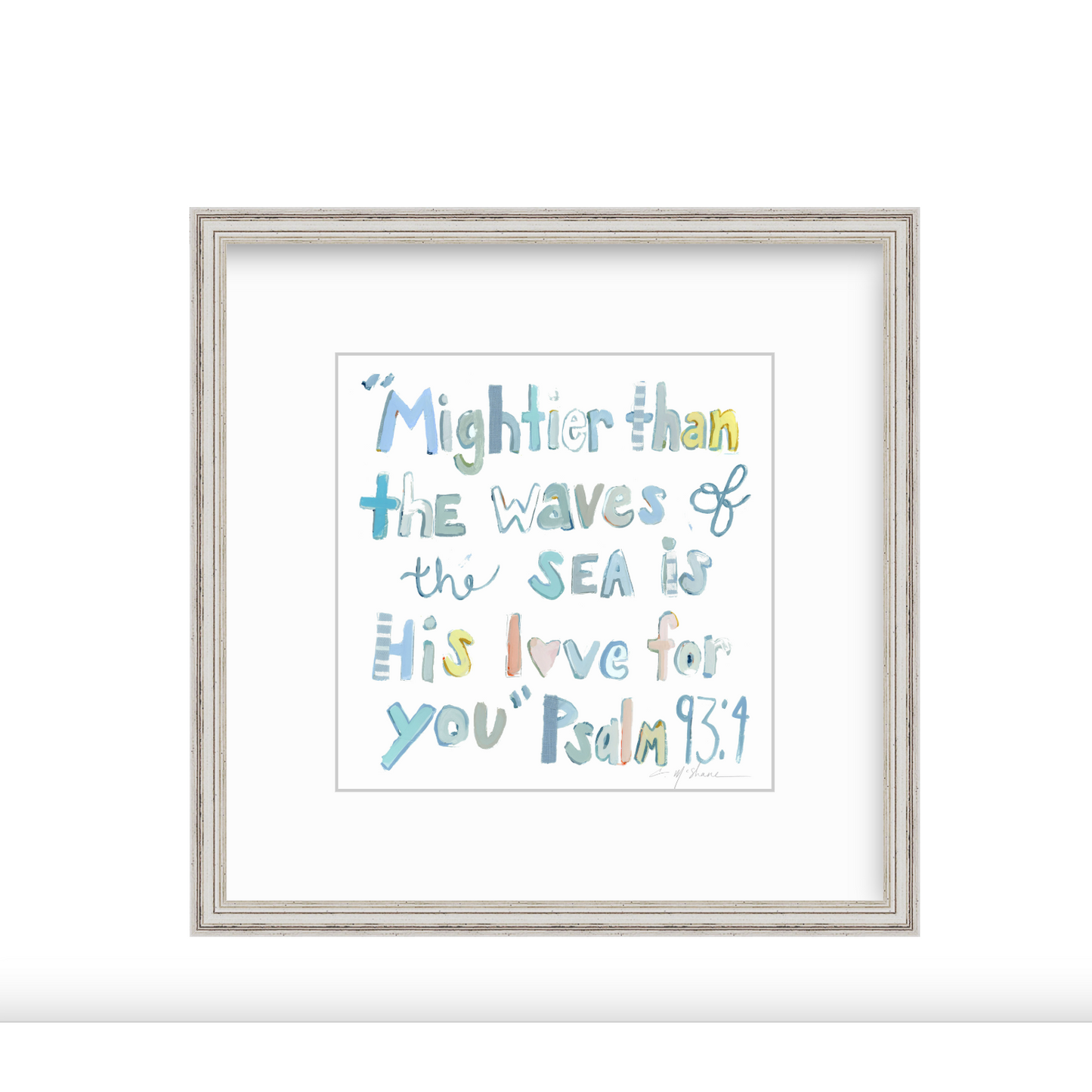 Psalm 93:4 Bible Verse Fine Art Print