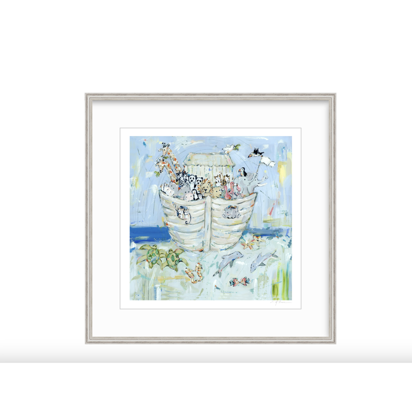Noah's ark IV Nursery Fine Art Print