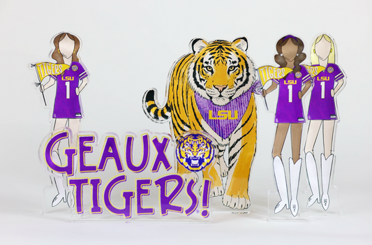 Louisiana State Girls Acrylic Block Shelfie