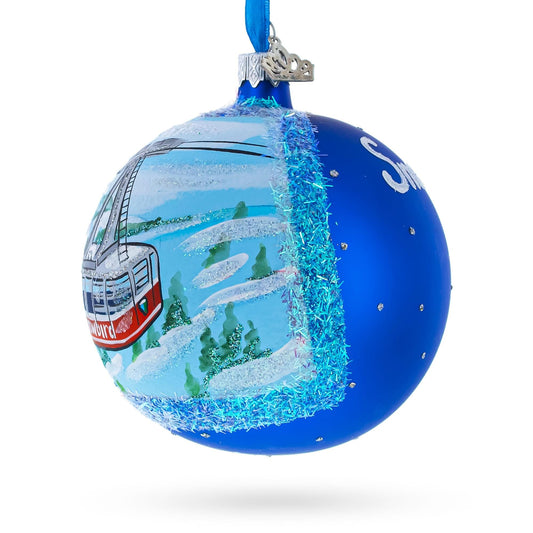 Snowbird Ski Resort, Utah, USA Glass Ball Christmas Ornament