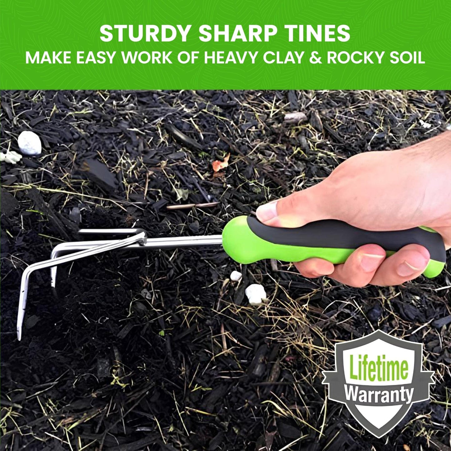 Stainless Steel Garden Hand Cultivator Tool