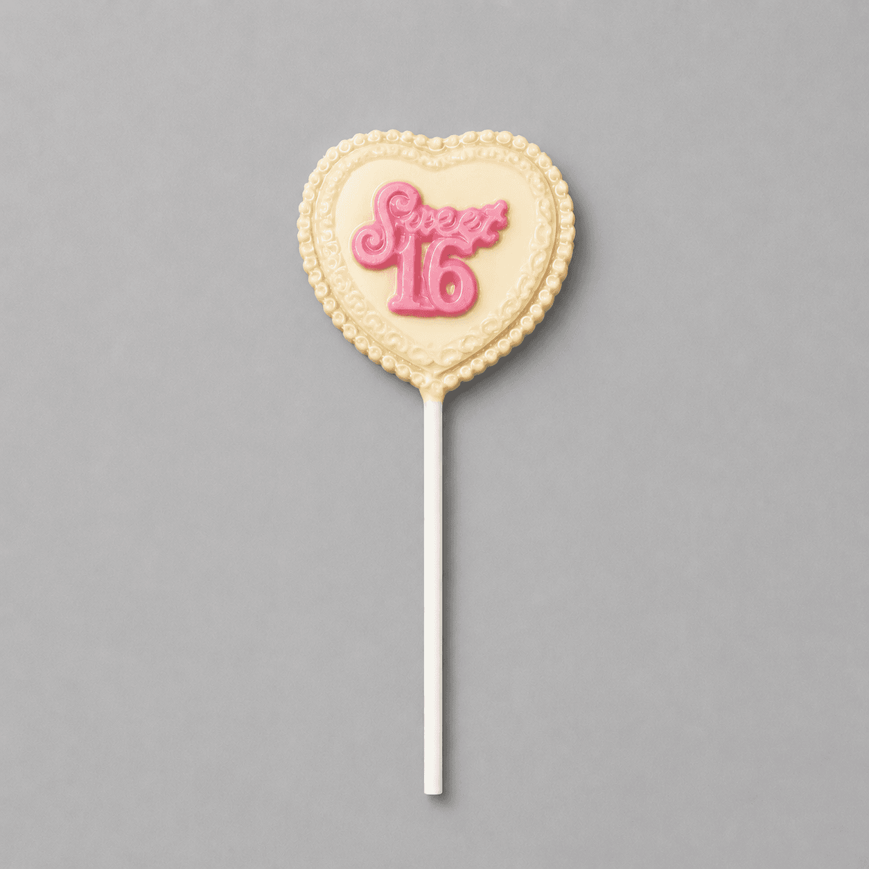 Sweet Sixteen Heart Lolly