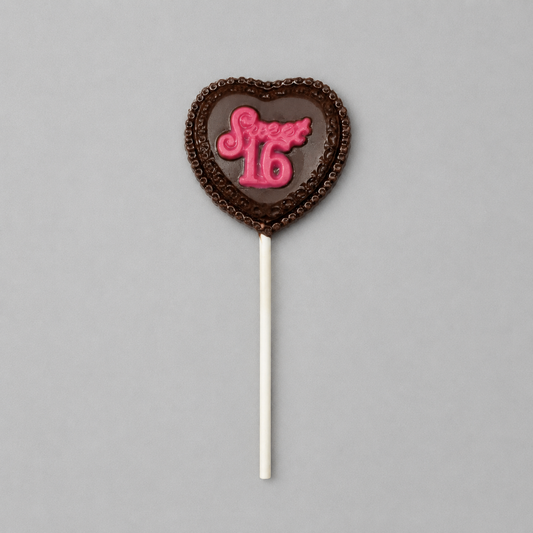 Sweet Sixteen Heart Lolly