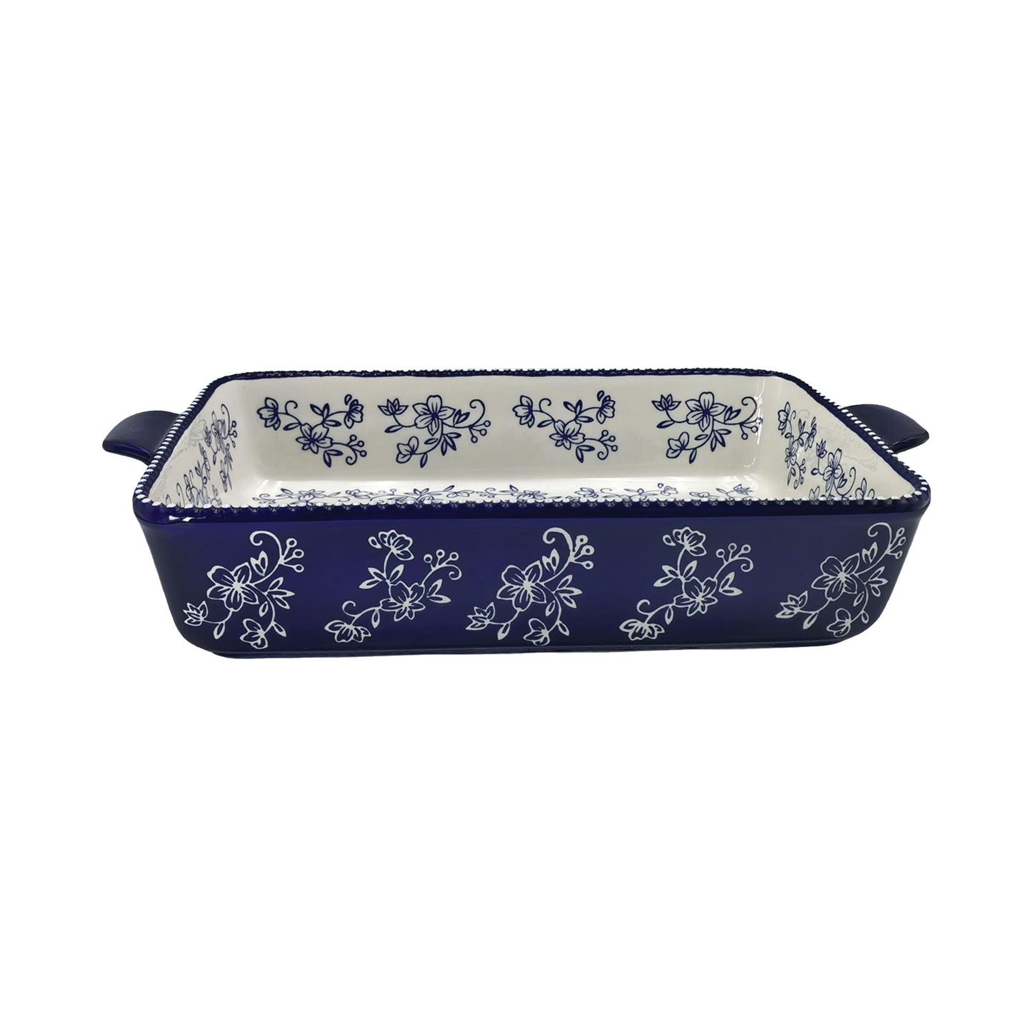 Floral Lace Blue 13 x 9 Inch Baker by Temp-tations